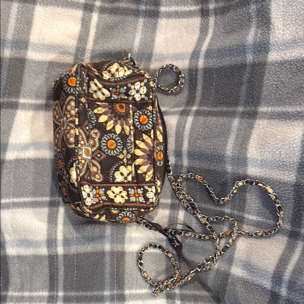 Vera Bradley Brown Floral Crossbody Bag